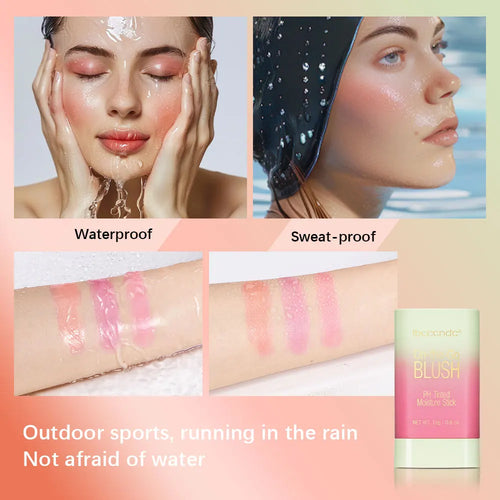 Blush Stick 3 em 1 que Muda de Cor com a Temperatura para Bochecha Lábios e Contorno 19g