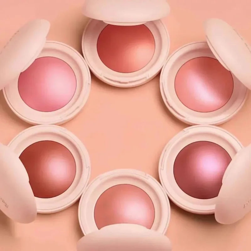 Blush Cremoso Matte com Glitter Iluminador e Lip Gloss Nutritivo para Maquiagem Completa