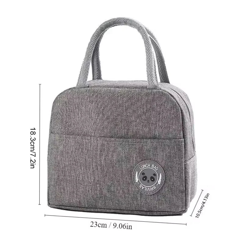 Bolsa Térmica para Marmita com Papel Alumínio Lancheira Isolante para Escola e Trabalho