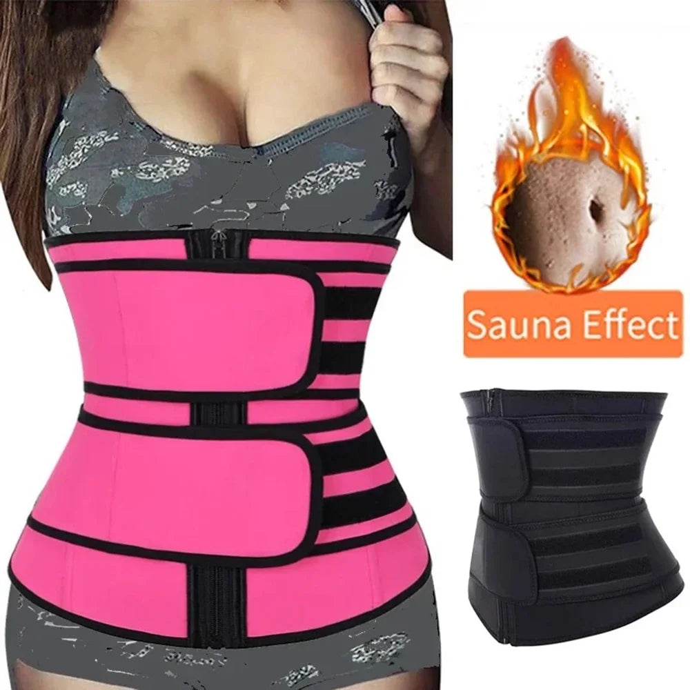 Cinta Modeladora Esportiva para Cintura e Abdômen Queima de Gordura e Suporte Lombar Unissex