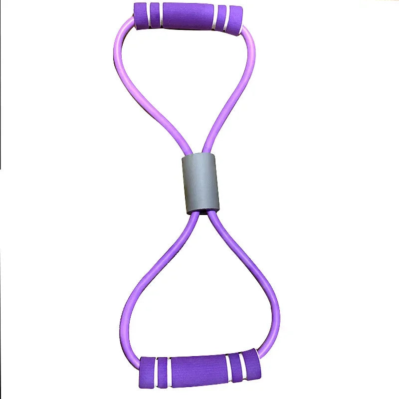 Faixa Elástica de Resistência com Espuma para Yoga Pilates e Treino Funcional Feminino
