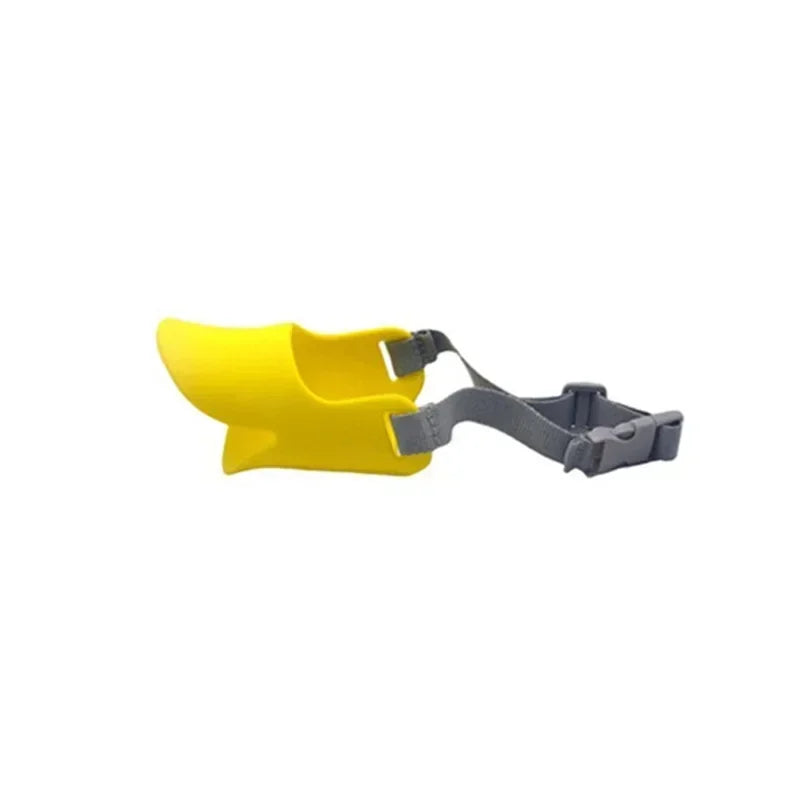 Focinheira de Silicone Bico de Pato para Cães Anti-Mordida e Anti-Latido Ajustável S M L