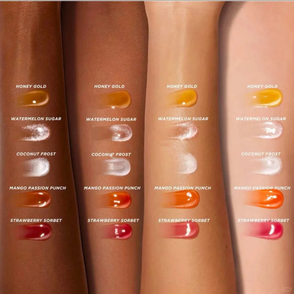 Lip Balm Hidratante com Óleo Labial Esfoliante e Volumizador Gloss Nutritivo 6 Sabores