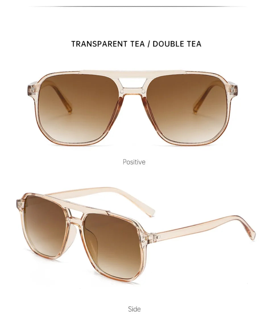 Óculos de Sol Quadrado Punk Retrô Feminino com Proteção UV400 para Praia e Viagem