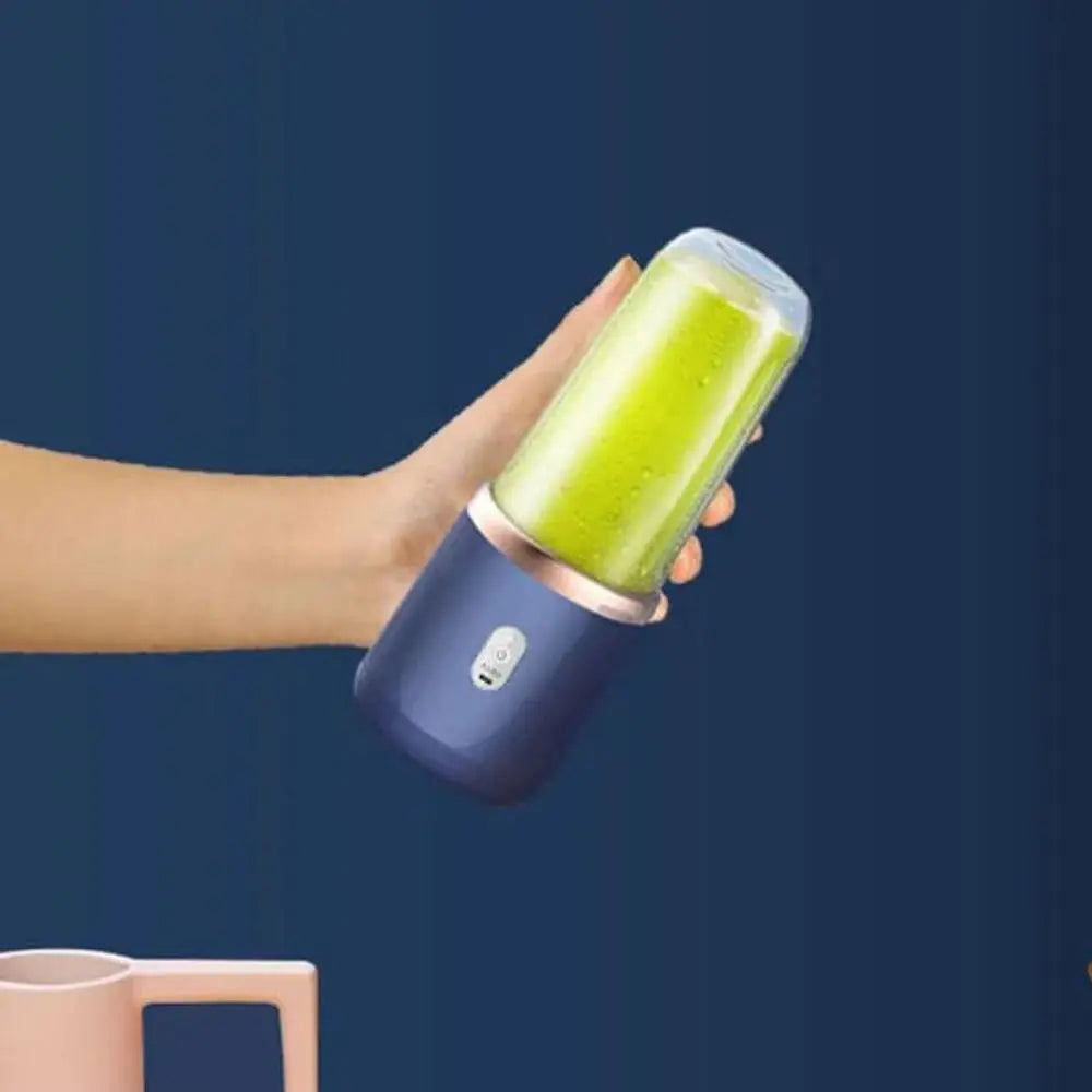 Liquidificador Portátil Elétrico USB 400ml para Sucos Smoothies e Vitaminas com Tampa e Copo