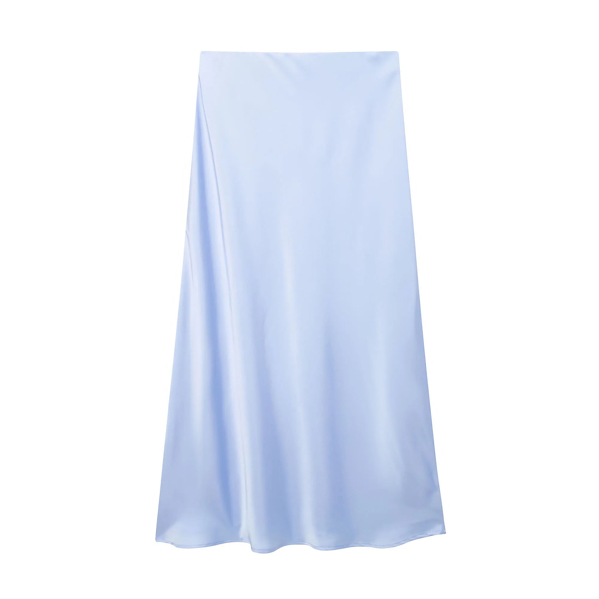 Women's Satin Midi Skirt | High Waist A-Line Elegant Skirt | Office & Casual All Season