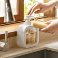 Dispenser de Sabão Plástico Transparente 300ml e 500ml para Banheiro, Cozinha e Viagem