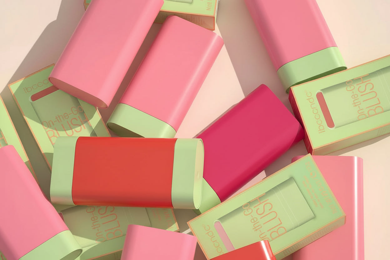 Blush Stick Cremoso Waterproof com Alta Pigmentação e Longa Duração 7 Tons Ilumina e Colore