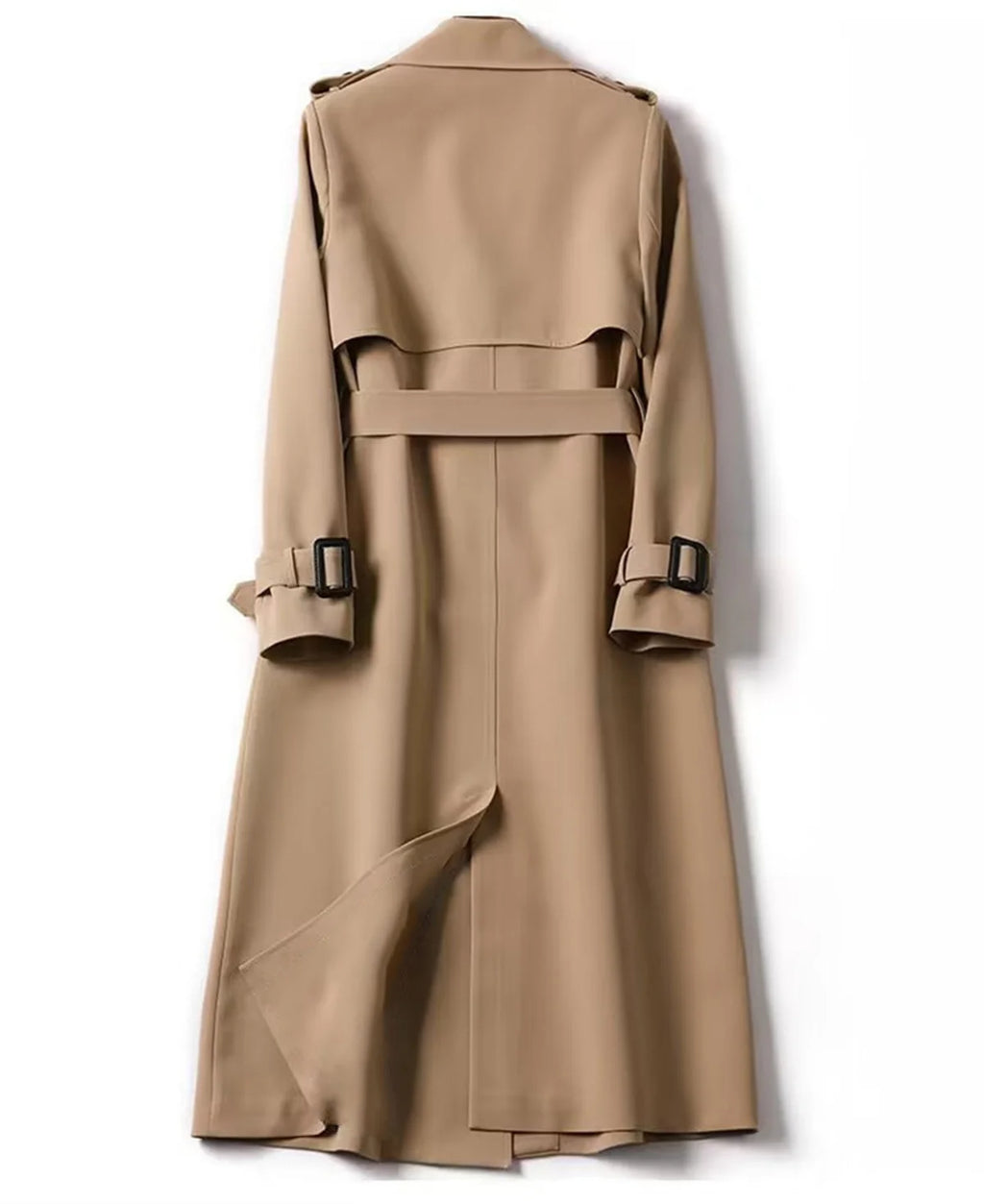 Women's Classic Trench Coat | Belted Long Jacket | Spring & Autumn Outerwear