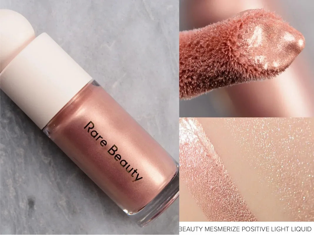 Blush Cremoso Matte com Glitter Iluminador e Lip Gloss Nutritivo para Maquiagem Completa