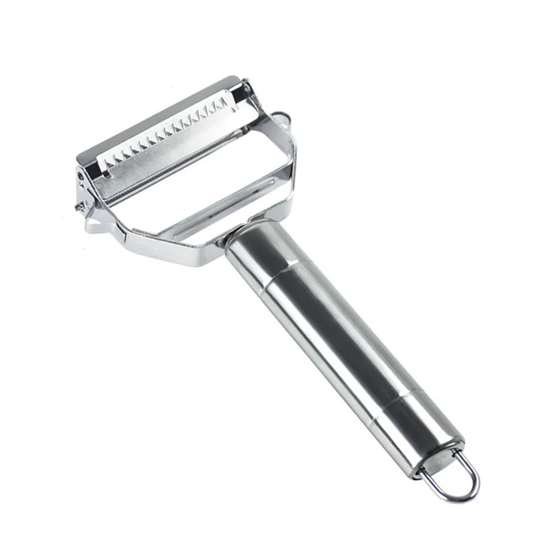 Descascador de Legumes e Frutas em Aço Inox Multifuncional 2 em 1 e 4 em 1 para Cozinha