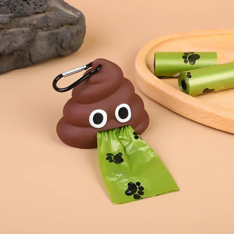 Dispenser Porta Sacos Higiênicos Degrádavel para Cães e Gatos Portátil para Passeios 8x9cm