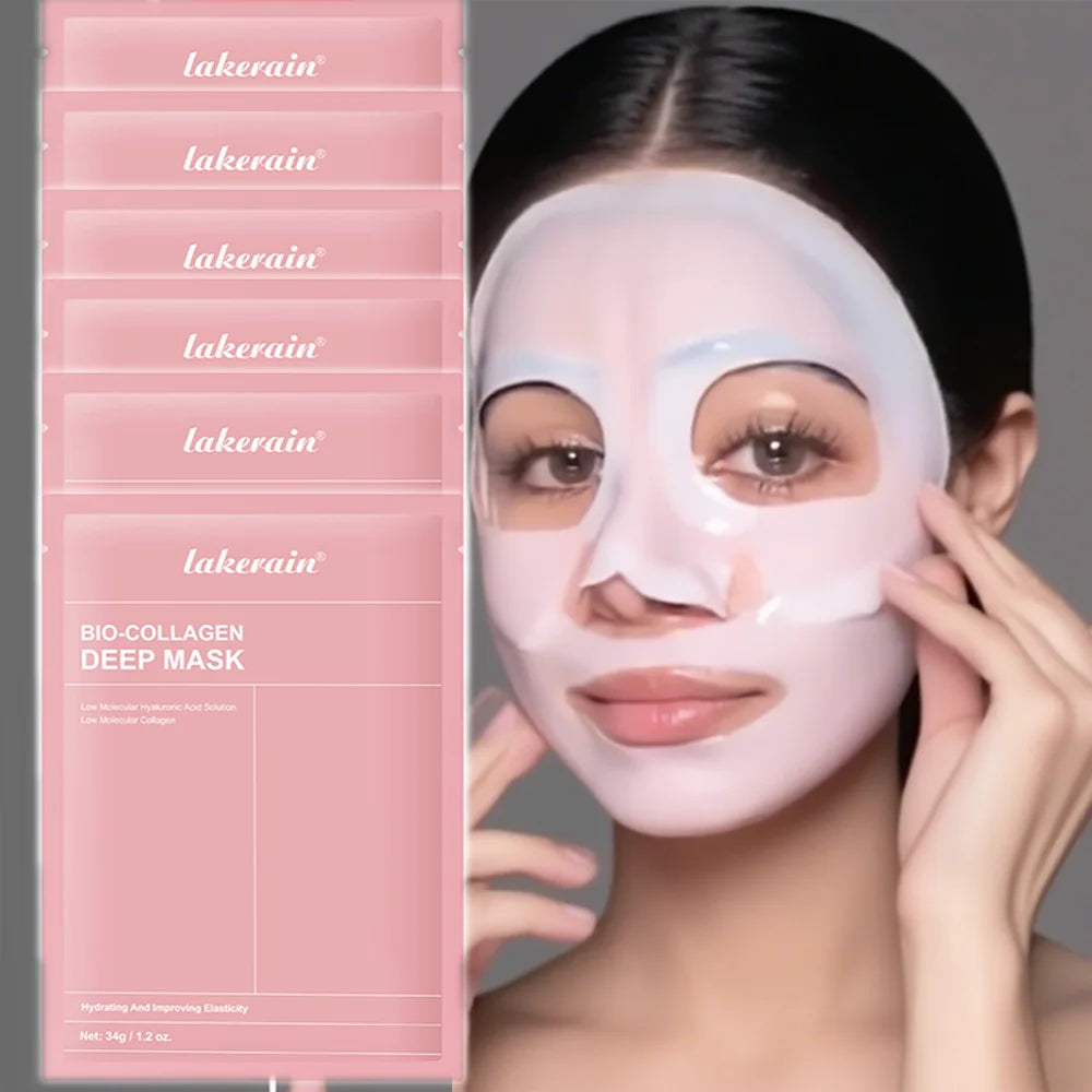 Máscara Facial de Colágeno Hidrogel Noturna Anti-Idade Hidratação Profunda e Firmeza para Rosto