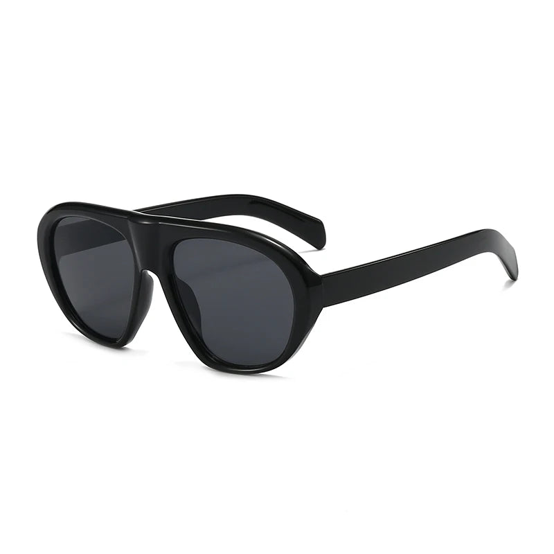 Óculos de Sol Oversized Aviador Retrô Vintage UV400 Unissex para Uso ao Ar Livre