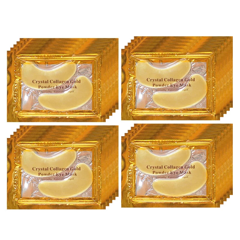 Máscara de Colágeno Dourado para Olhos e Lábios Anti-Idade Hidratante e Anti-Olheiras