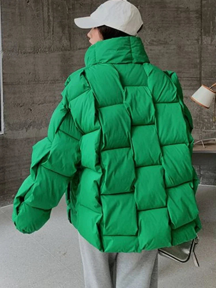 Women's Winter Jacket – Loose Thick Cotton Coat | Office Lady High Street Style
