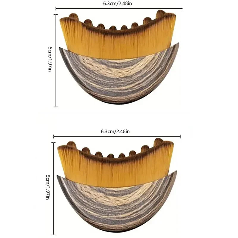 Escova de Drenagem Linfática Facial Modeladora para Queixo e Contorno do Rosto