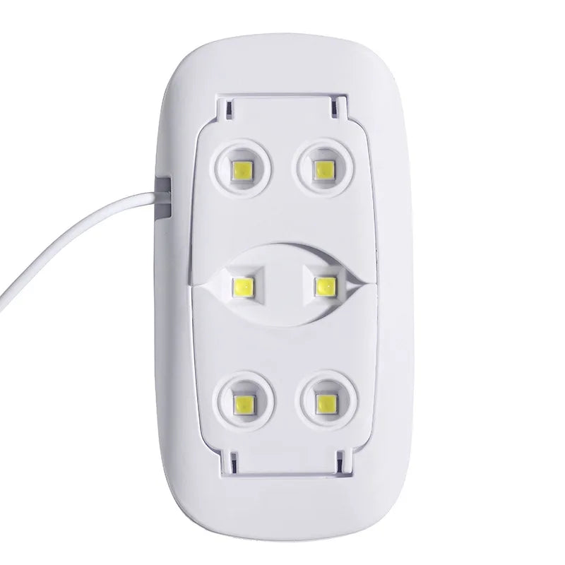 Cabine UV LED Portátil para Unhas 6W USB Mini Secadora de Esmalte Gel para Manicure