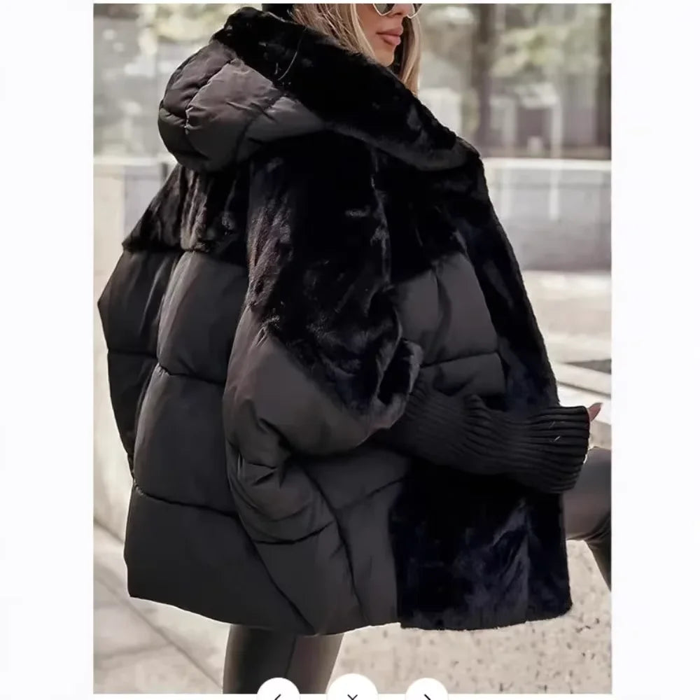 Women's Hooded Winter Jacket – Loose Thick Streetwear Coat | 4 Colors S–XXXL