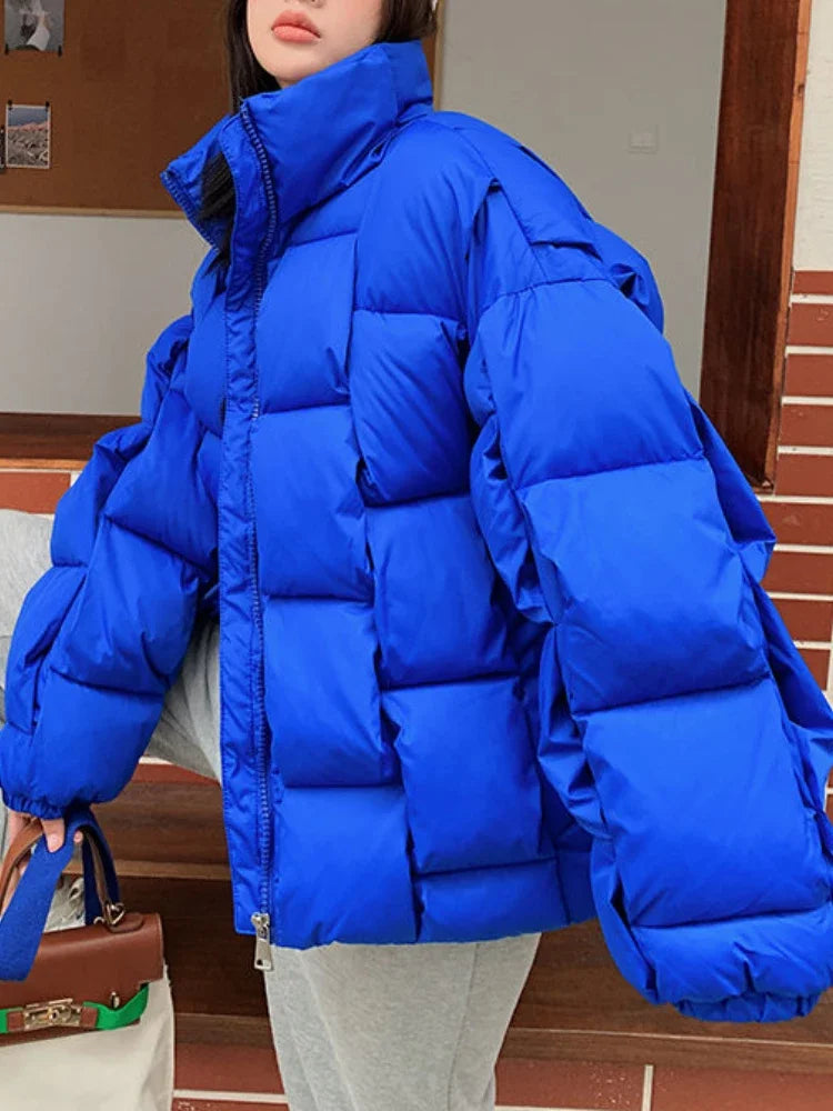 Women's Winter Jacket – Loose Thick Cotton Coat | Office Lady High Street Style
