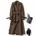 Women's Classic Trench Coat | Belted Long Jacket | Spring & Autumn Outerwear