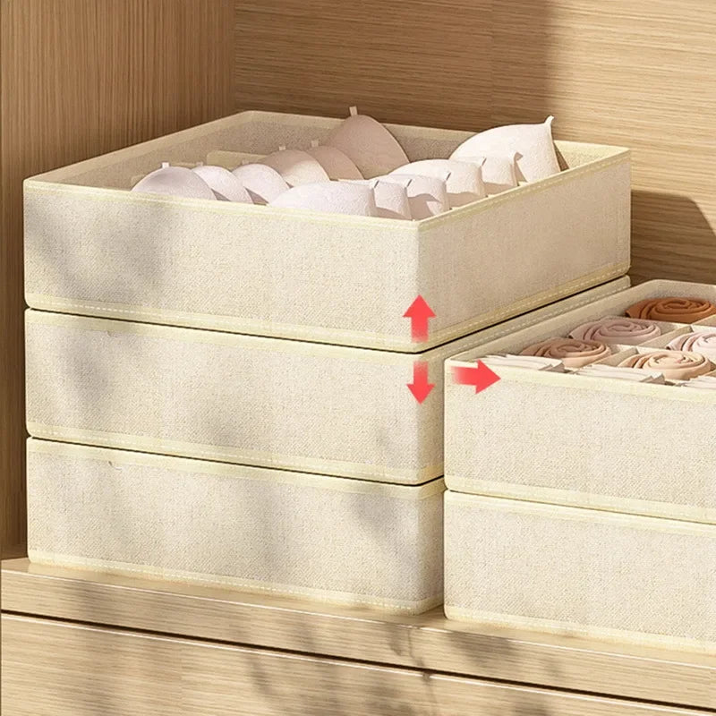 Organizador de Gaveta para Roupas Íntimas Sutiãs Meias e Calcinha Separador de Armário