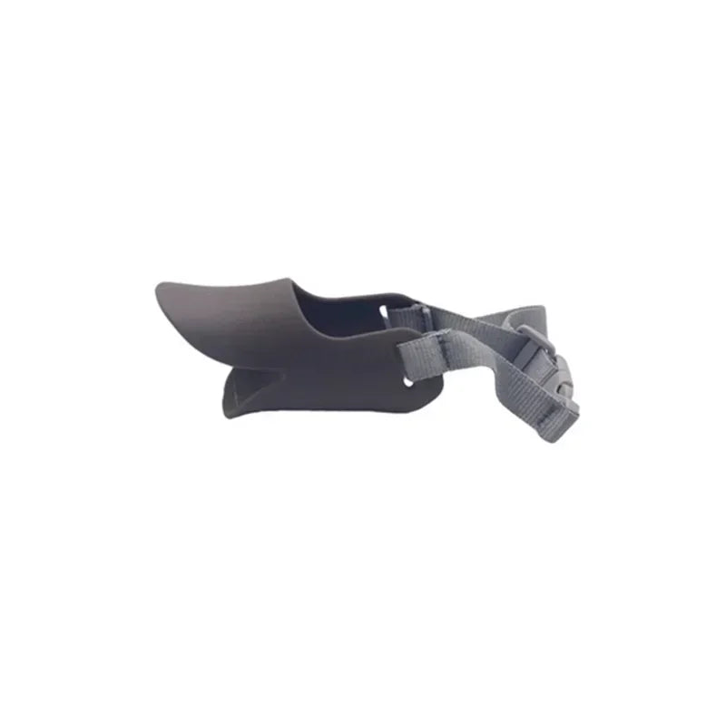 Focinheira de Silicone Bico de Pato para Cães Anti-Mordida e Anti-Latido Ajustável S M L