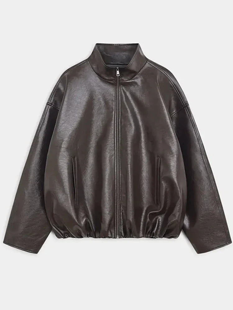 Women's Leather 2-Piece Set | Jacket & Skirt, Pants or Dress | Street Style Party Suit | Autumn