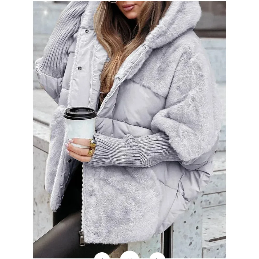 Women's Hooded Winter Jacket – Loose Thick Streetwear Coat | 4 Colors S–XXXL