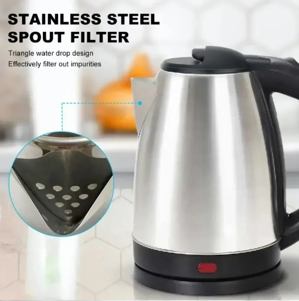 2L Food Grade Stainless Steel Electric Kettle Fast Boiling Water Heater Multifunctional Teapot for Coffee Beverage