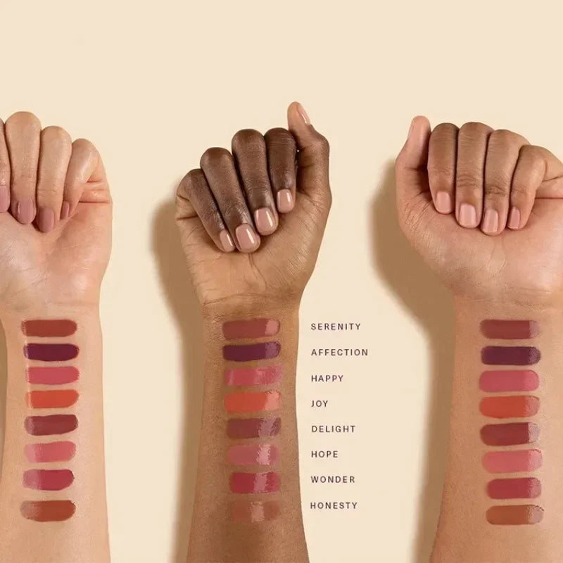 Blush Cremoso Matte com Glitter Iluminador e Lip Gloss Nutritivo para Maquiagem Completa
