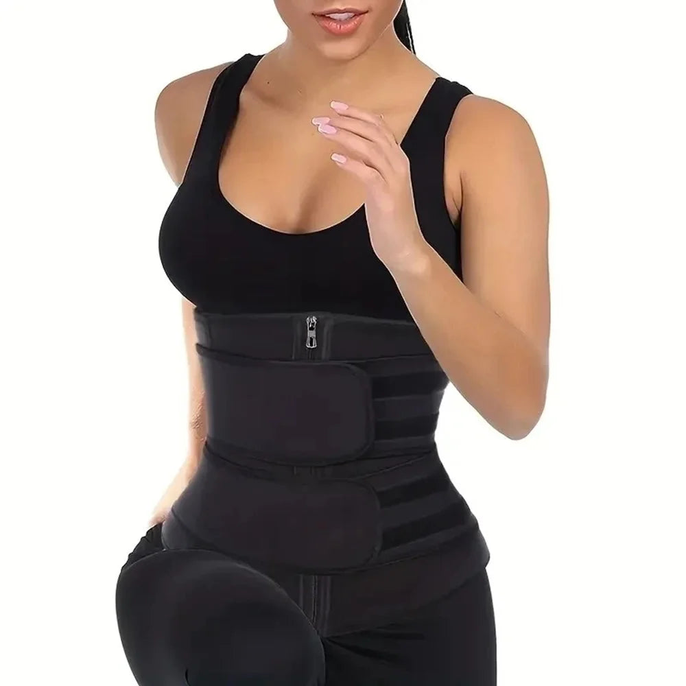 Cinta Modeladora Esportiva para Cintura e Abdômen Queima de Gordura e Suporte Lombar Unissex