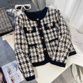 Women's Plaid Short Jacket – Slim Fit Casual Autumn Winter Coat | All-Match Style