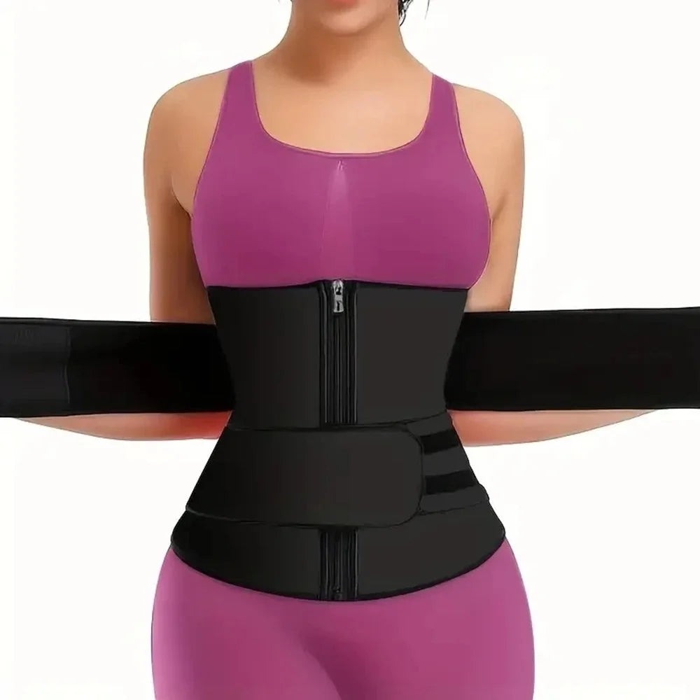 Cinta Modeladora Esportiva para Cintura e Abdômen Queima de Gordura e Suporte Lombar Unissex