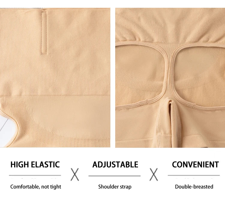 Calcinha Modeladora de Cintura Alta com Levanta Bumbum Slim Shorts Feminina em Nylon e Elastano