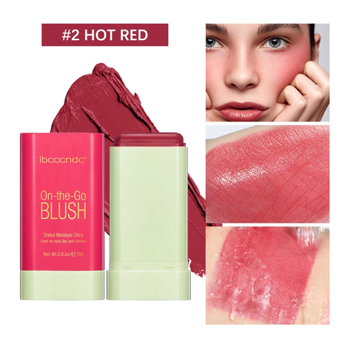 Blush Stick Cremoso Waterproof com Alta Pigmentação e Longa Duração 7 Tons Ilumina e Colore