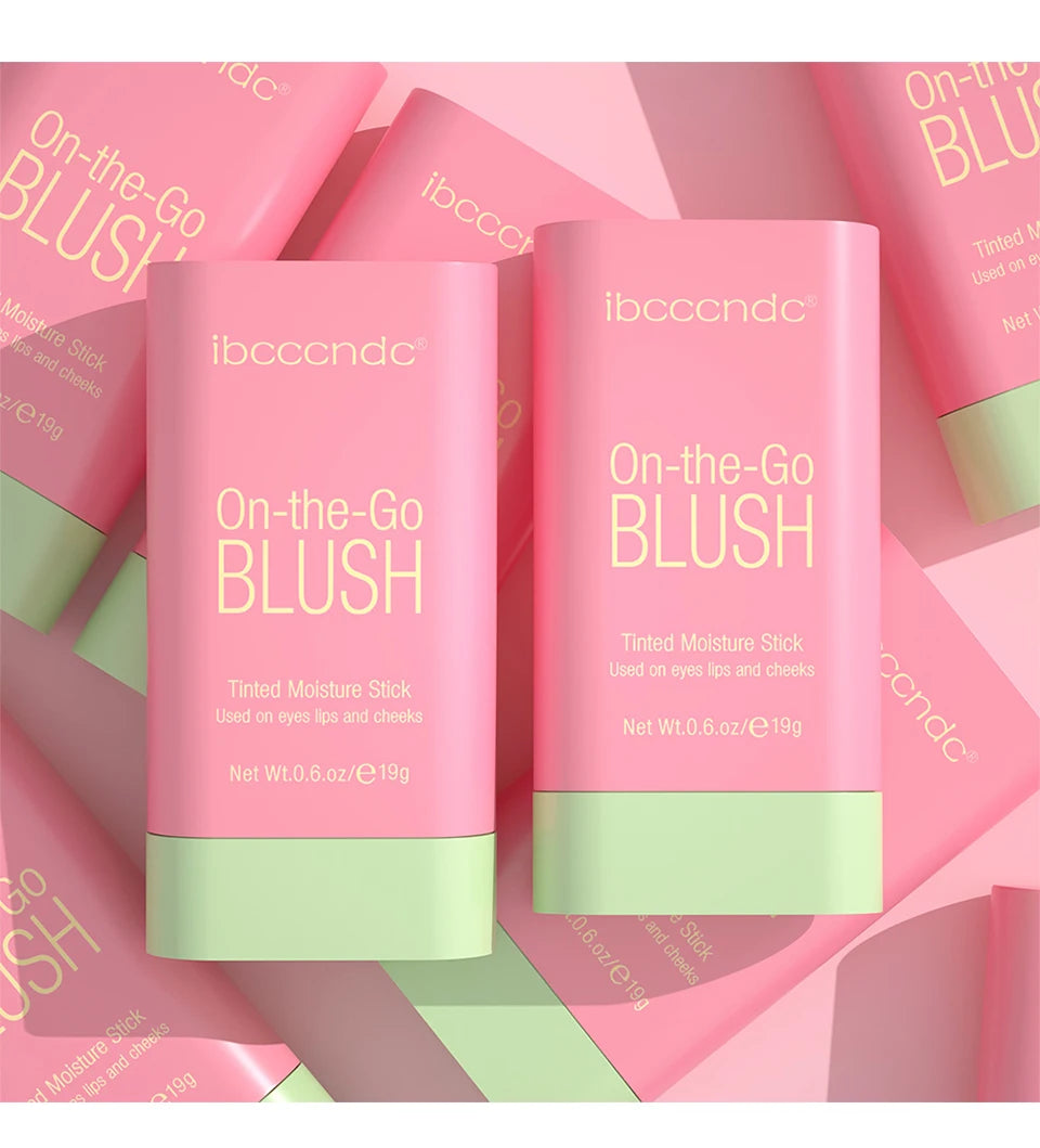 Blush Stick Cremoso Waterproof com Alta Pigmentação e Longa Duração 7 Tons Ilumina e Colore