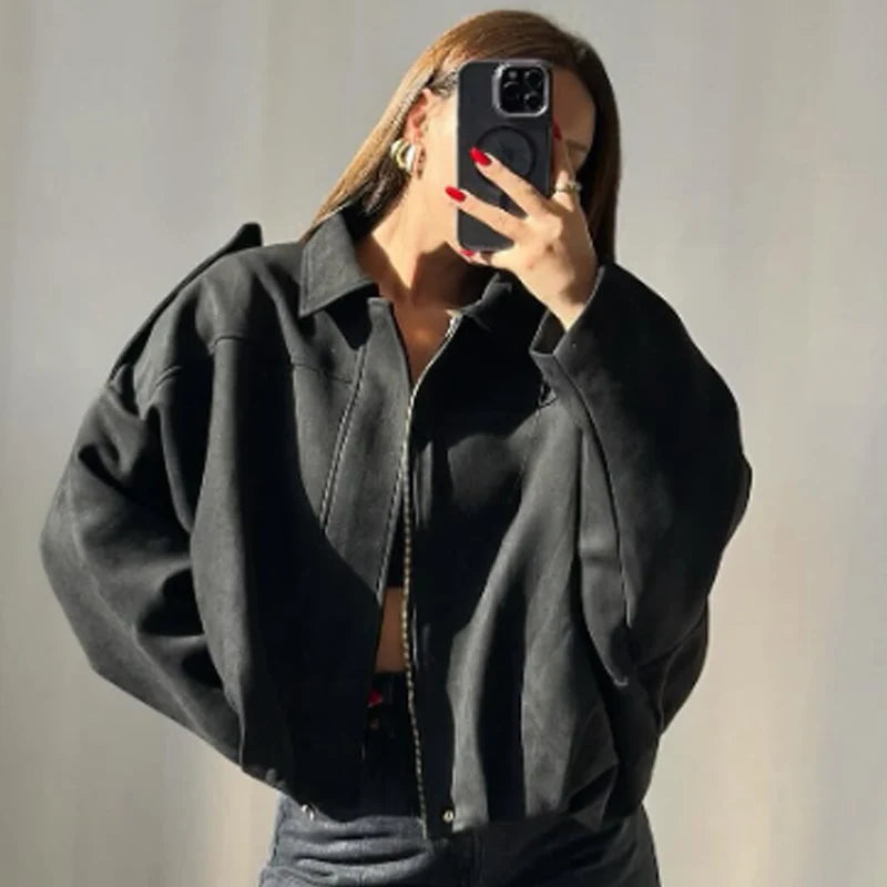 Women's Black Blazer Vest Jacket – Sleeveless V-Neck Notched Coat | British Style