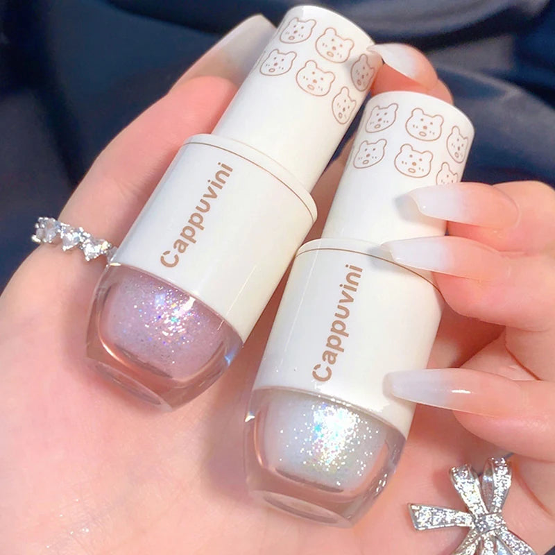 Sombra Líquida Perlada com Glitter e Brilho Intenso Waterproof Longa Duração 6 Cores