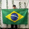 Bandeira do Brasil em Poliéster para Decoração e Torcida 60x90cm e 90x150cm