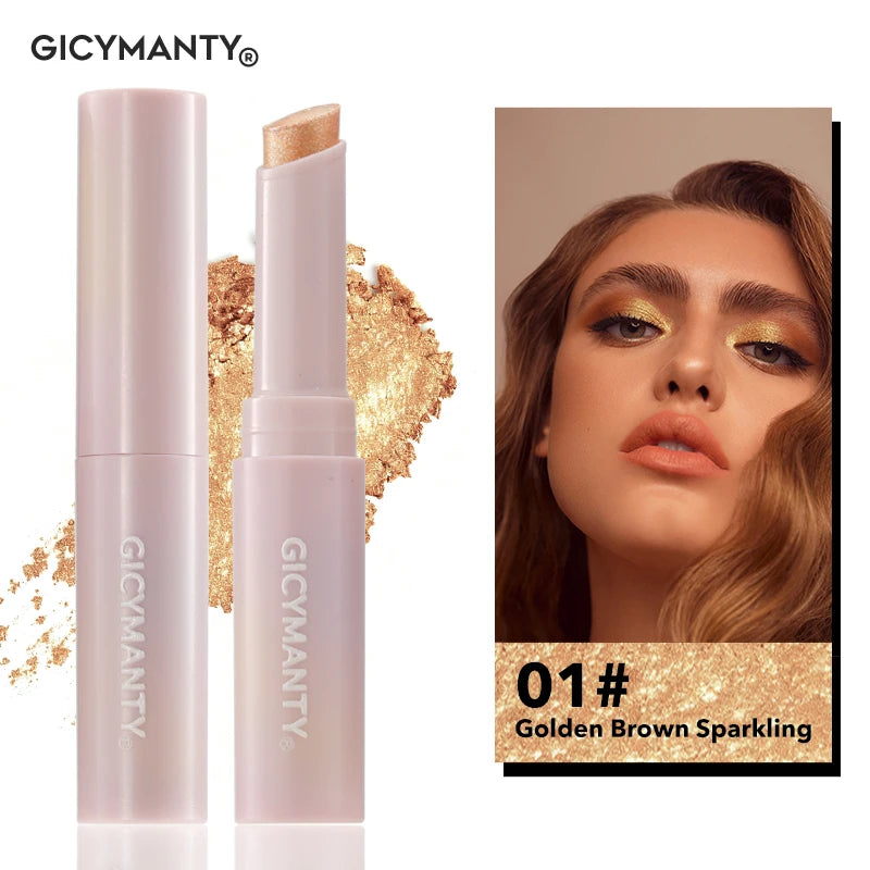 Sombra em Bastão Jelly Holográfica com Glitter e Shimmer Pérola para Iluminação dos Olhos