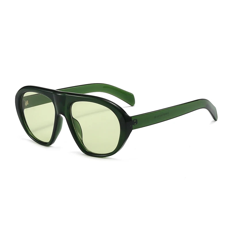 Óculos de Sol Oversized Aviador Retrô Vintage UV400 Unissex para Uso ao Ar Livre