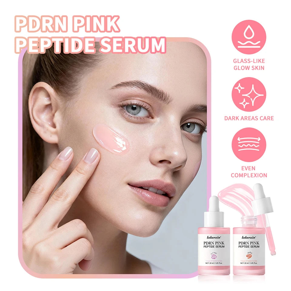 Sérum Facial PDRN com DNA de Salmão e Peptídeos Rosa Hidratante e Reparador de Barreira Cutânea