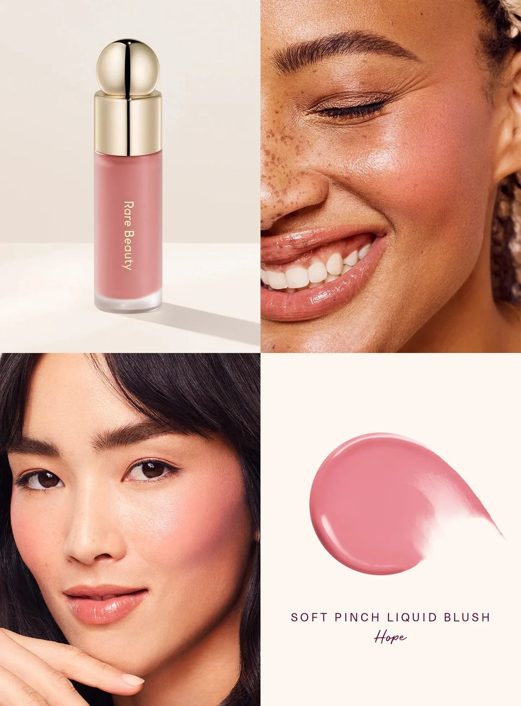 Blush Cremoso Matte com Glitter Iluminador e Lip Gloss Nutritivo para Maquiagem Completa