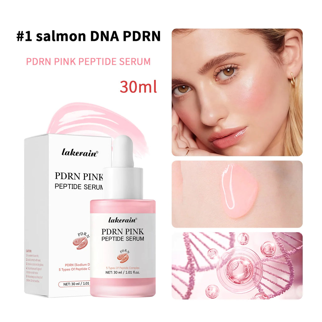 Sérum Facial PDRN com DNA de Salmão e Peptídeos Rosa Hidratante e Reparador de Barreira Cutânea