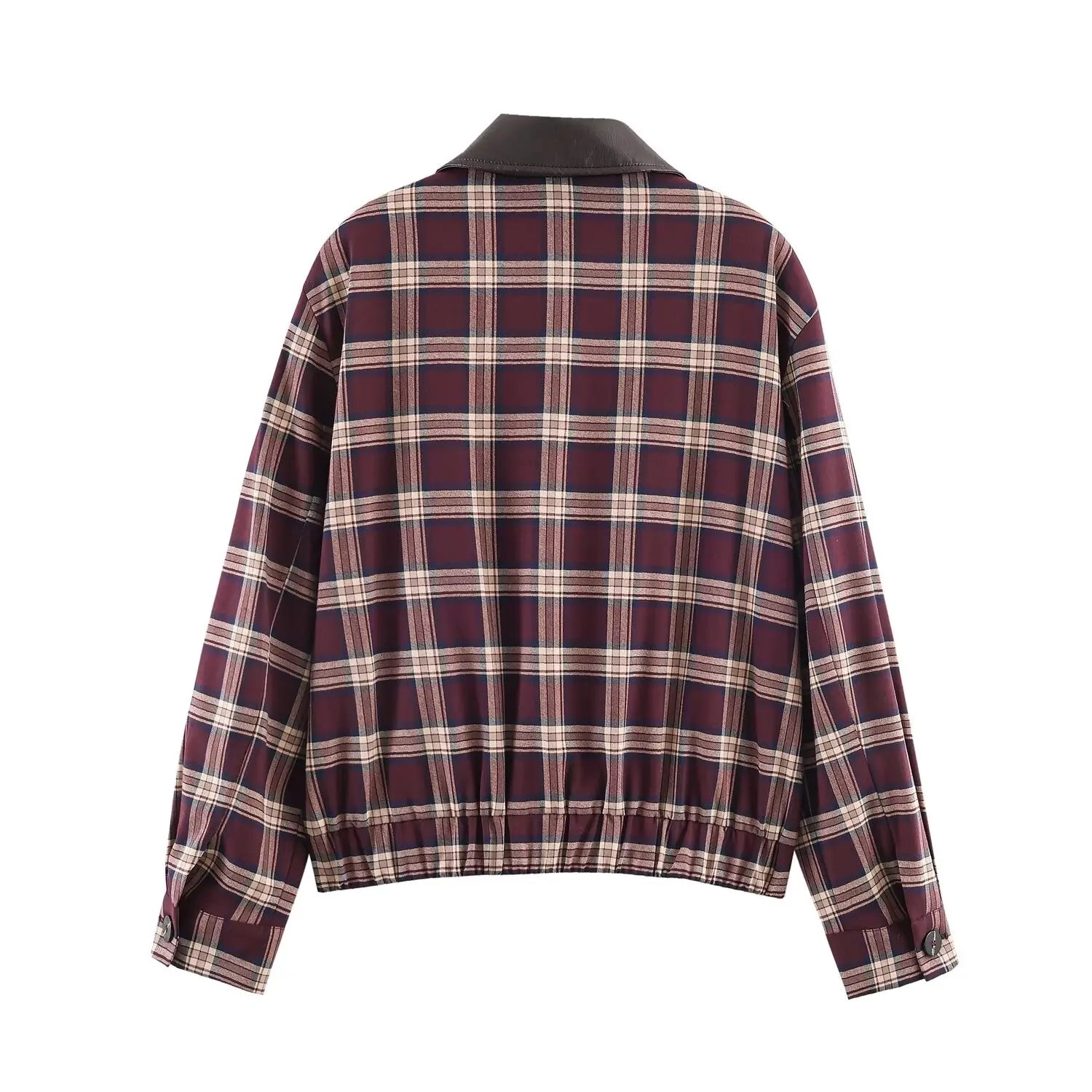 Women's Plaid Two-Piece Set – High Waist Short Coat & Skirt | Autumn Winter Casual Chic Fashion