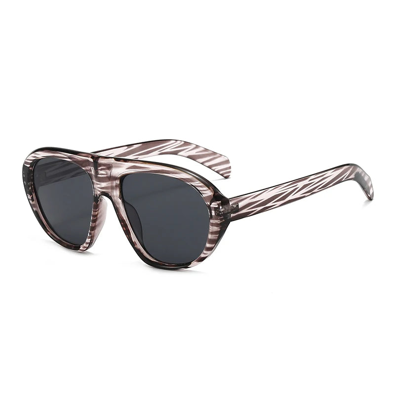 Óculos de Sol Oversized Aviador Retrô Vintage UV400 Unissex para Uso ao Ar Livre