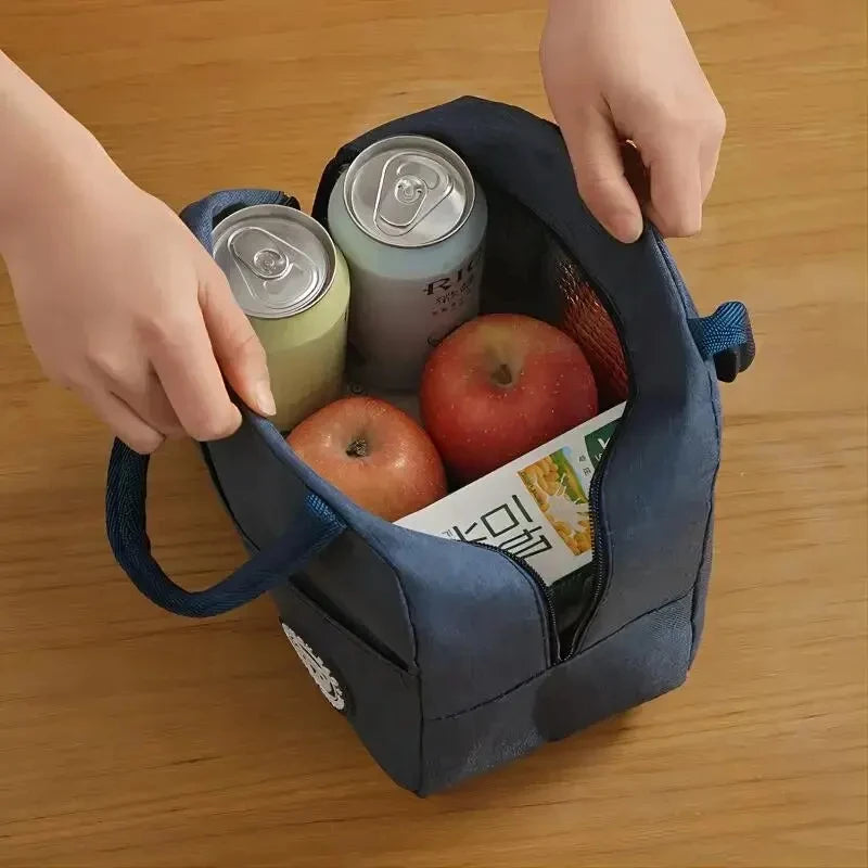 Bolsa Térmica para Marmita com Papel Alumínio Lancheira Isolante para Escola e Trabalho