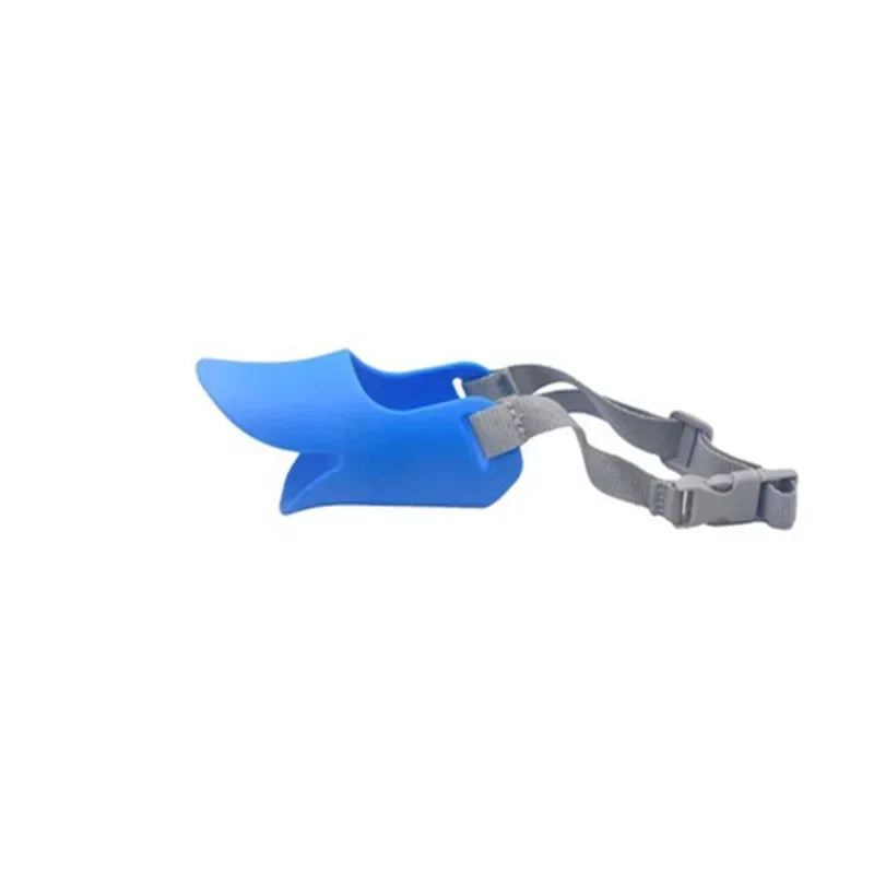 Focinheira de Silicone Bico de Pato para Cães Anti-Mordida e Anti-Latido Ajustável S M L