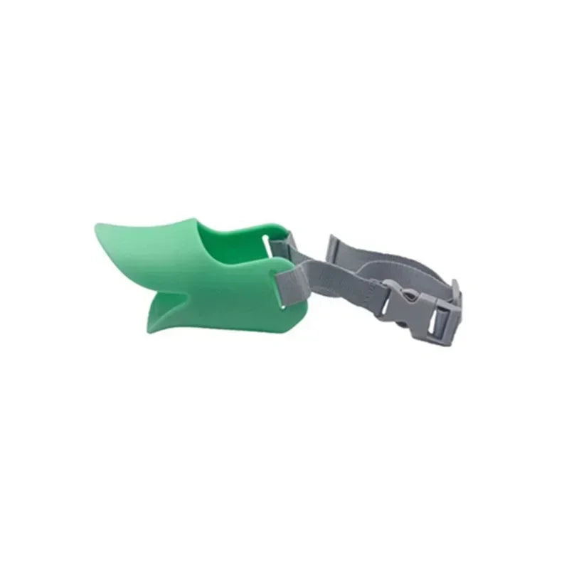Focinheira de Silicone Bico de Pato para Cães Anti-Mordida e Anti-Latido Ajustável S M L
